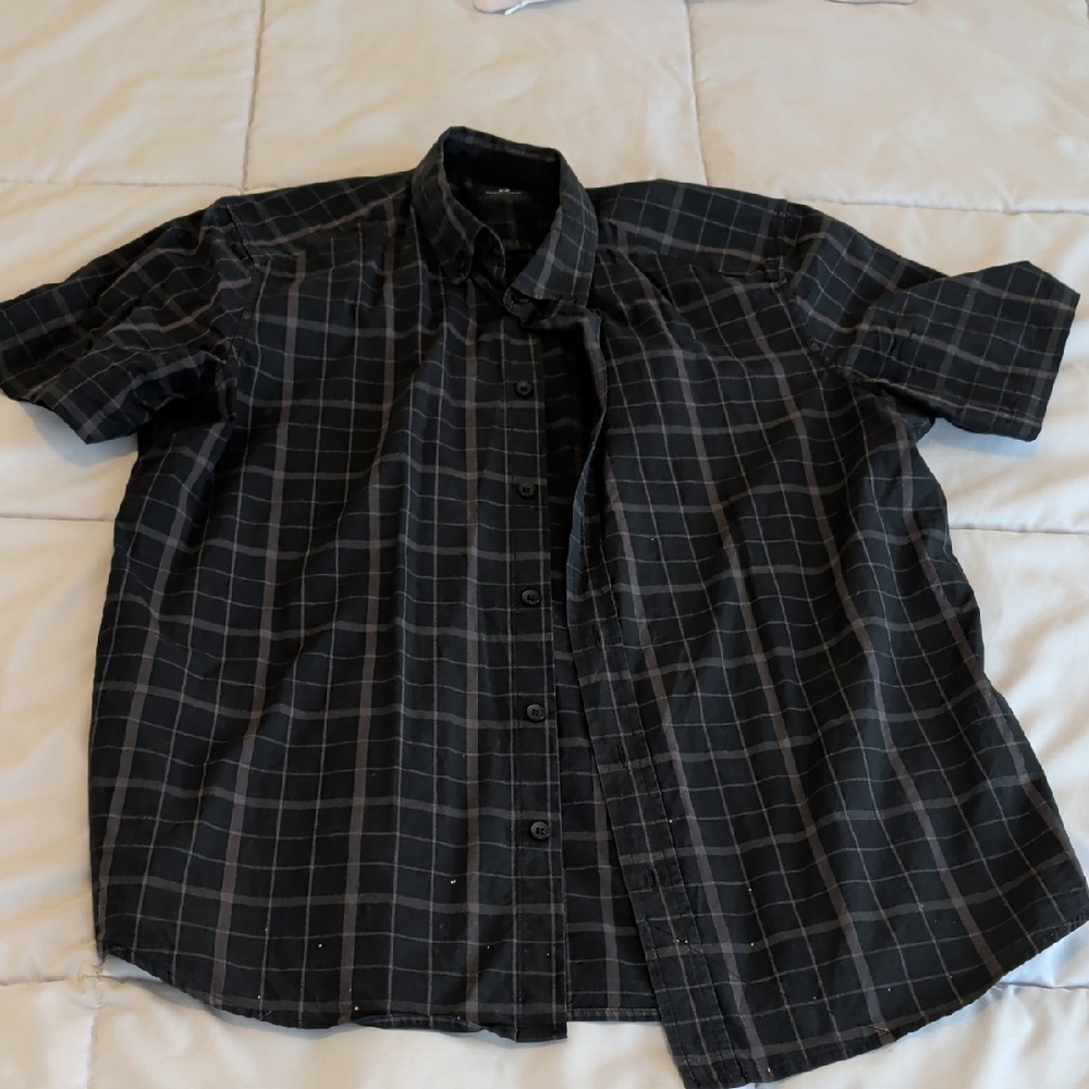 Oakley Men's Dark Checkered Button Down Shirt